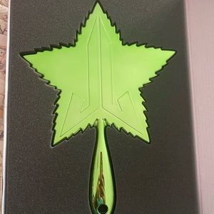 Jeffree Star 4/20 metallic green leaf mirror